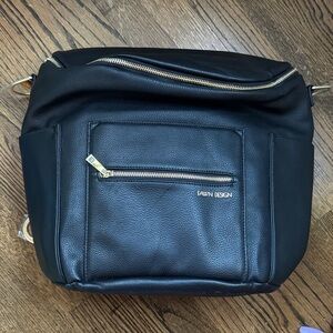 Fawn Design Black Diaper Backpack
